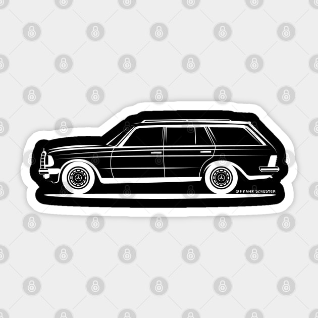 Mercedes Benz 300 TD Stationwagon Kombi W123 Sticker by PauHanaDesign